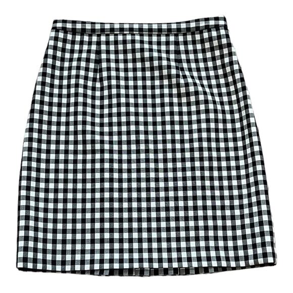 Diane Von Furstenberg Eliza Gingham Pencil Skirt - Picture 2 of 4